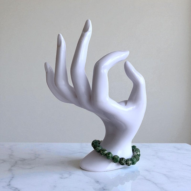 Luck Bracelet | Green Spot Agate - For Unisex | Includes: Bracelet