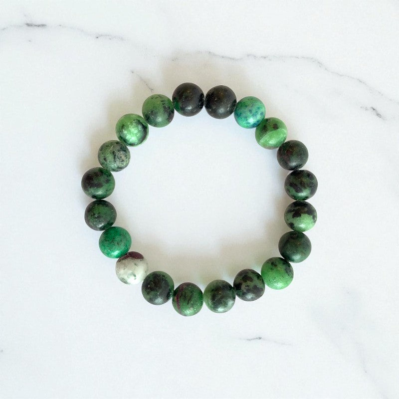 Healing Bracelet | Green Agate - For Unisex | Includes: Bracelet