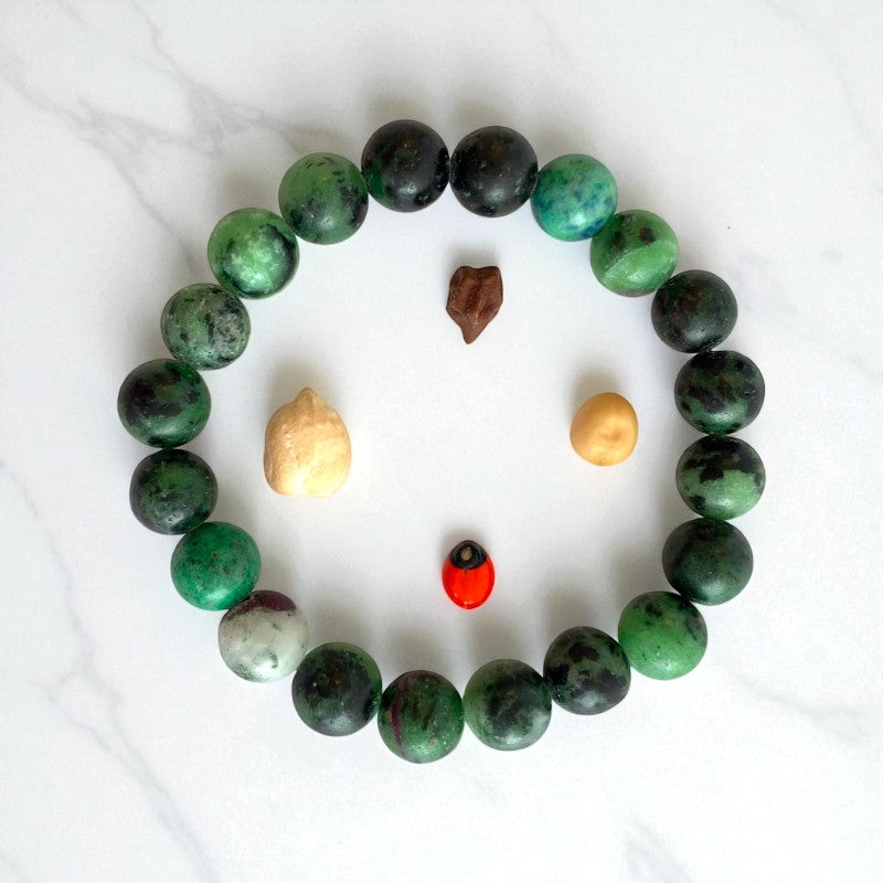 Healing Bracelet | Green Agate - For Unisex | Includes: Bracelet