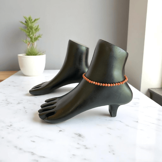 Sunkissed Trail Anklet | Mahogany Obsidian Stone - For Women | Includes: Anklet