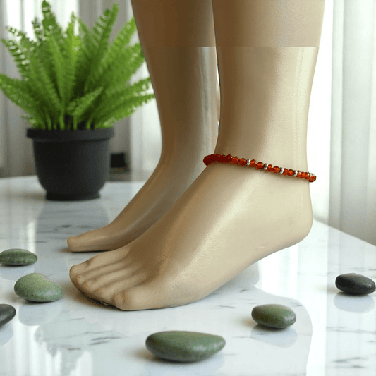 Playful Onyx Anklet | Onyx Stone - For Girl Kids | Includes: Anklet