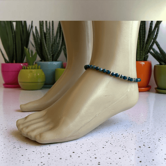 Fearless Glow Anklet | Azurite Stone - For Girl Kids | Includes: Anklet