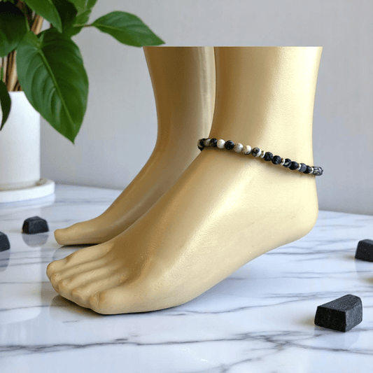 Little Guardian Anklet | Jasper Stone - For Girl Kids | Includes: Anklet