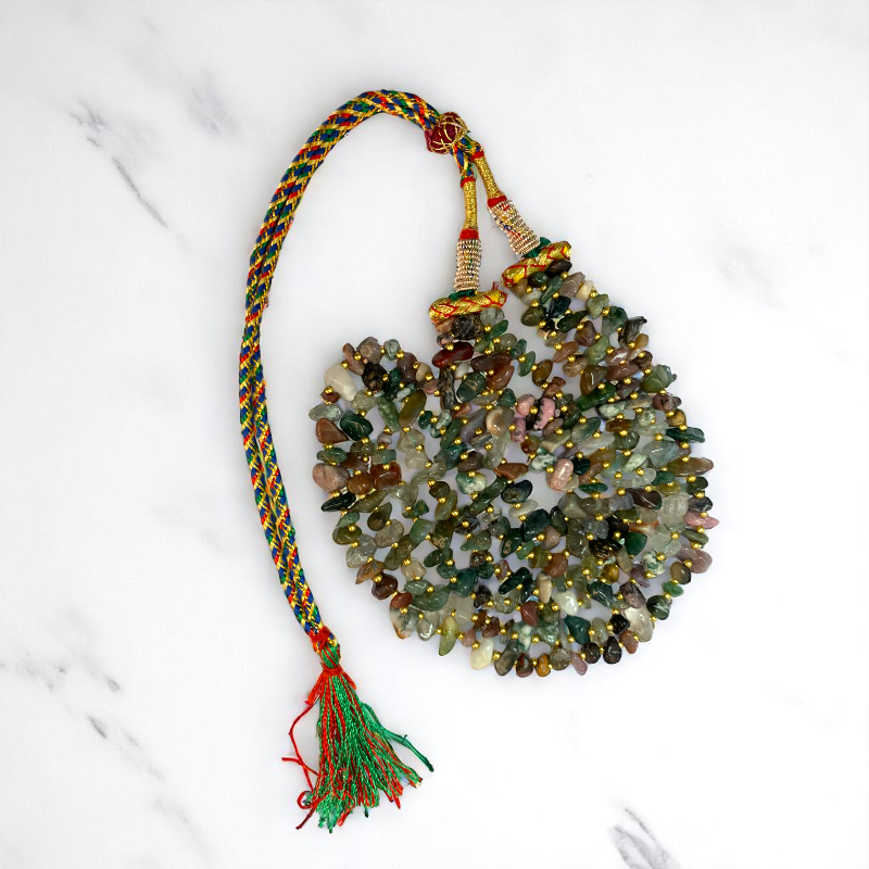 Sacred Earth Layered Necklace | Indian Agate Stone - For Women | Includes: Necklace