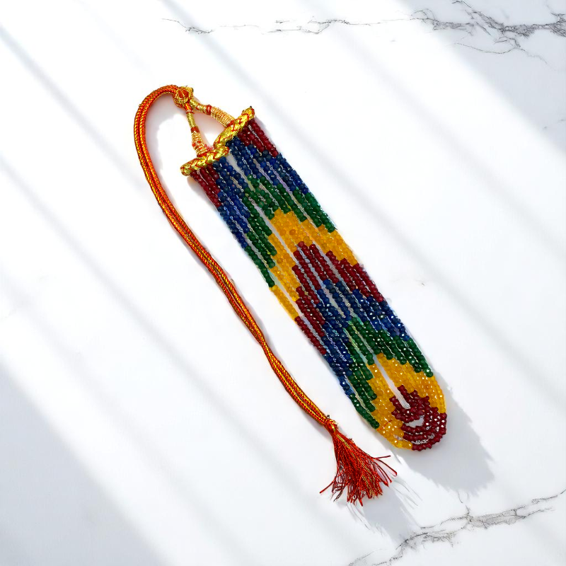 Infinite Prism 5 Layered Necklace | Multi-Stone - For Women | Includes: Necklace