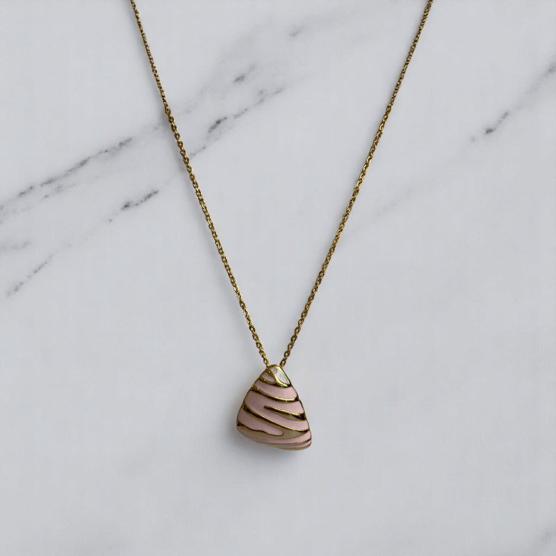 Blush Prism Set | PVD 18k Gold Plated - For Women | Includes: Necklace, Bracelet, Earrings, Ring