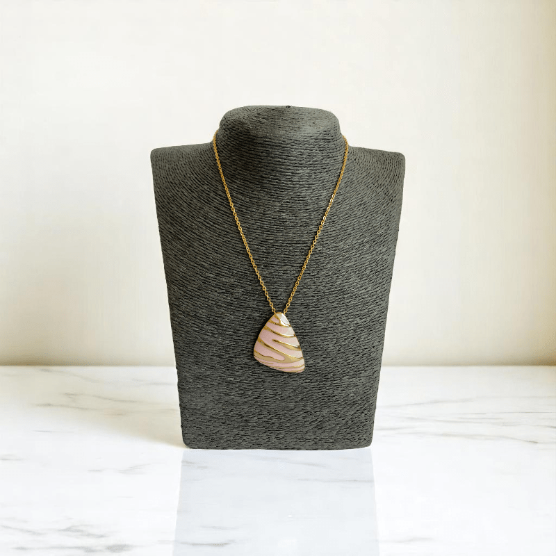 Blush Prism Set | PVD 18k Gold Plated - For Women | Includes: Necklace, Bracelet, Earrings, Ring