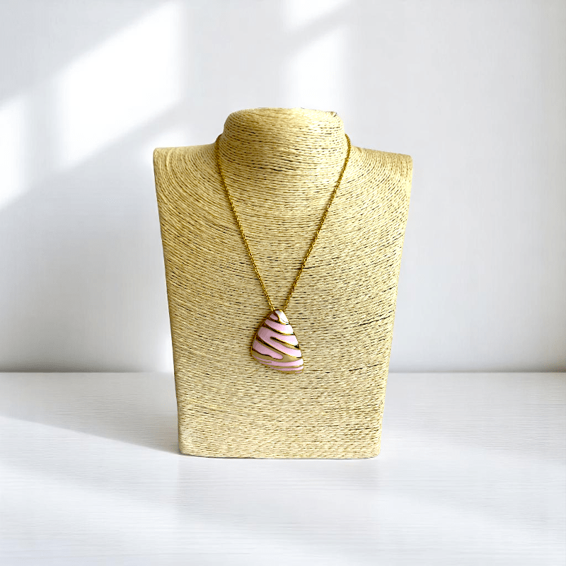 Blush Prism Set | PVD 18k Gold Plated - For Women | Includes: Necklace, Bracelet, Earrings, Ring