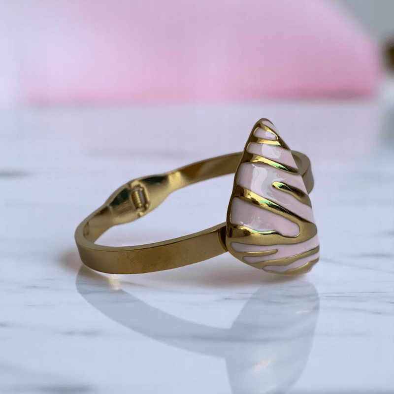 Blush Prism Set | PVD 18k Gold Plated - For Women | Includes: Necklace, Bracelet, Earrings, Ring