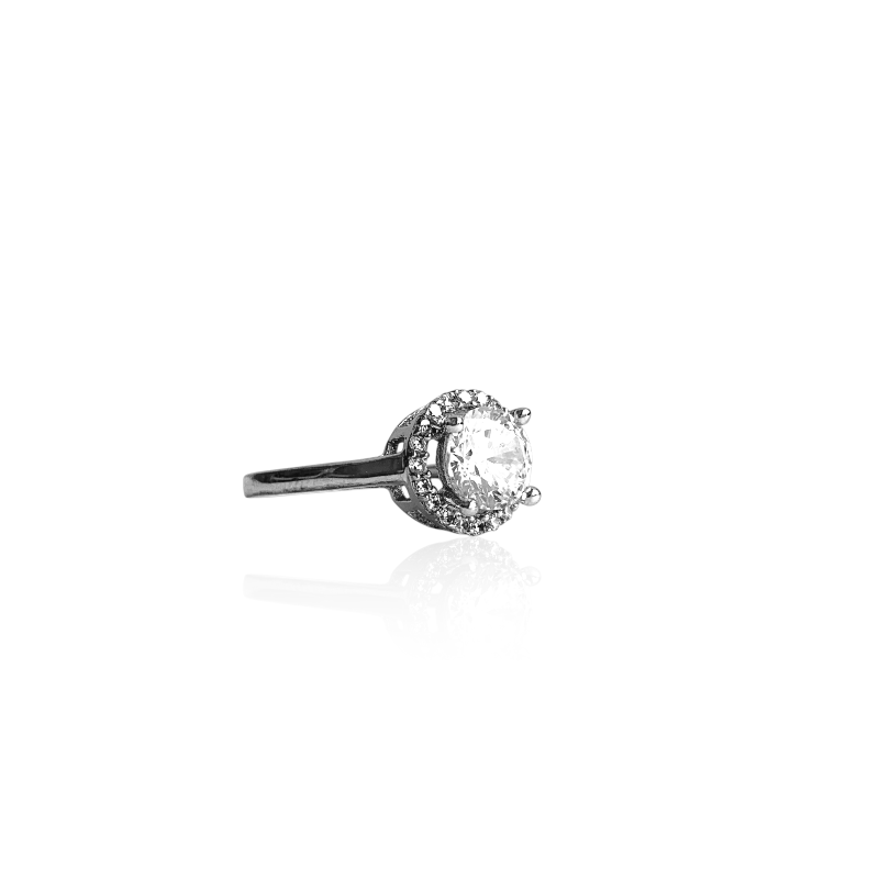 GlimmerGlow Ring | 925 Silver & Zircon - For Women | Includes: Ring