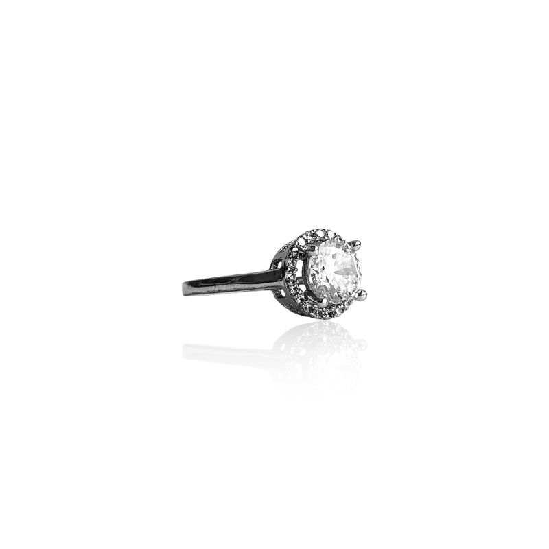 GlimmerGlow Ring | 925 Silver & Zircon - For Women | Includes: Ring