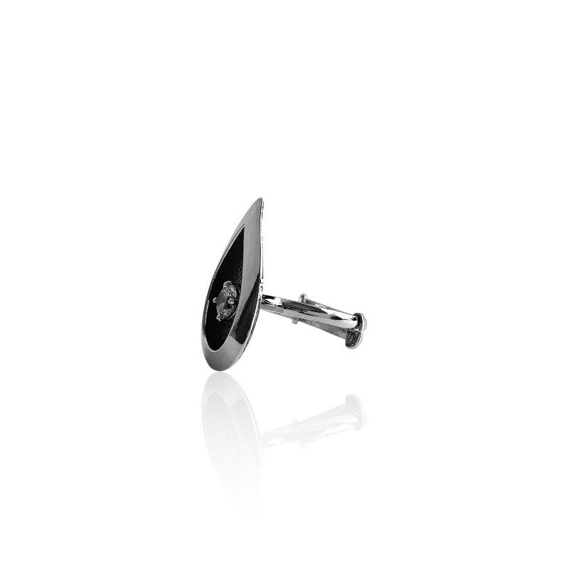 Rain Drop Zircone Flexi Ring | 925 Silver & Zircon - For Women | Includes: Ring
