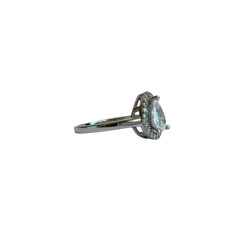 Lustrous Zircon Ring | 925 Silver & Zircon - For Women | Includes: Ring