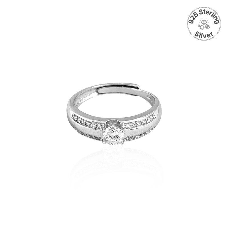 Serene Shine Ring | 925 Silver & Zircon - For Women | Includes: Ring