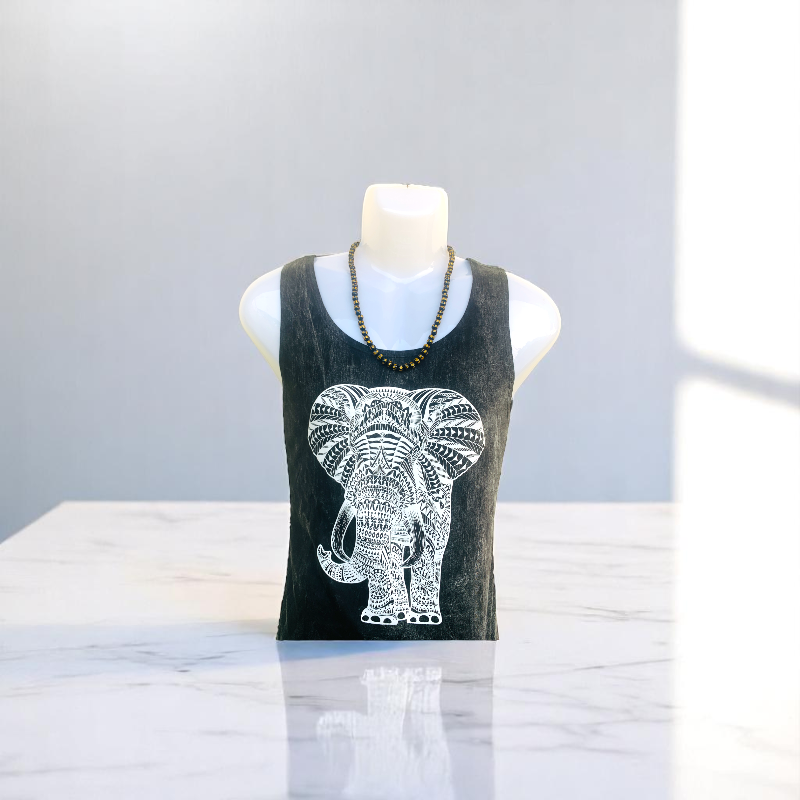 Sacred Shadow Necklace | Black Om Mani Stone | Unisex