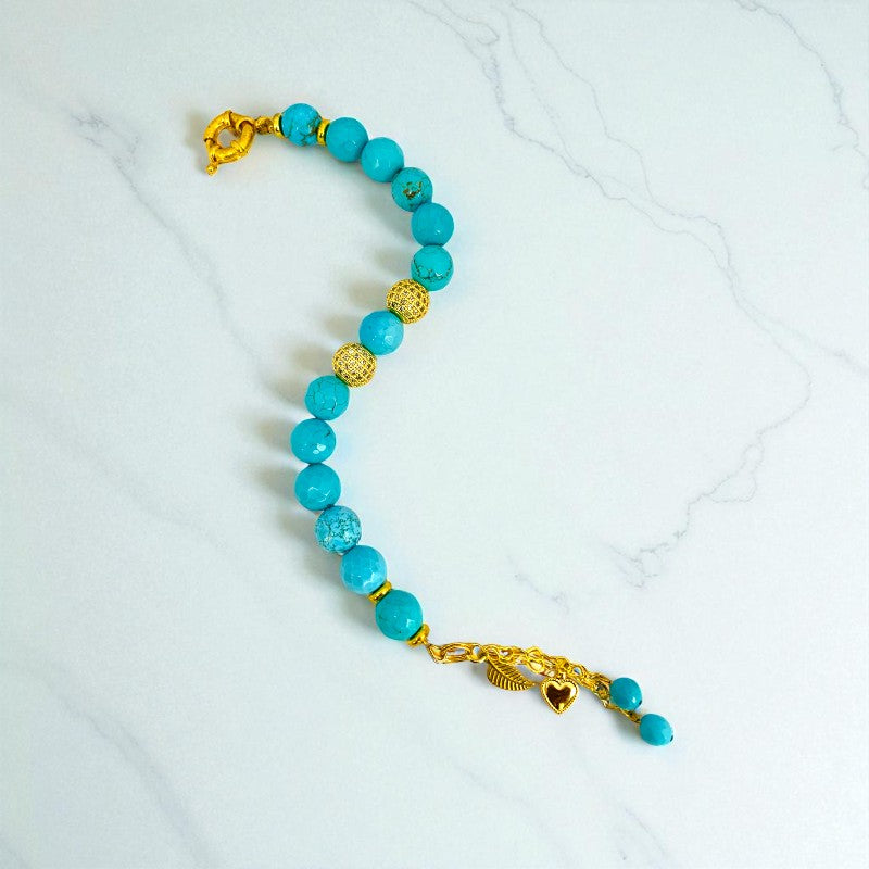 AquaMood Bracelet | Turquoise Stone - For Women | Includes: Bracelet