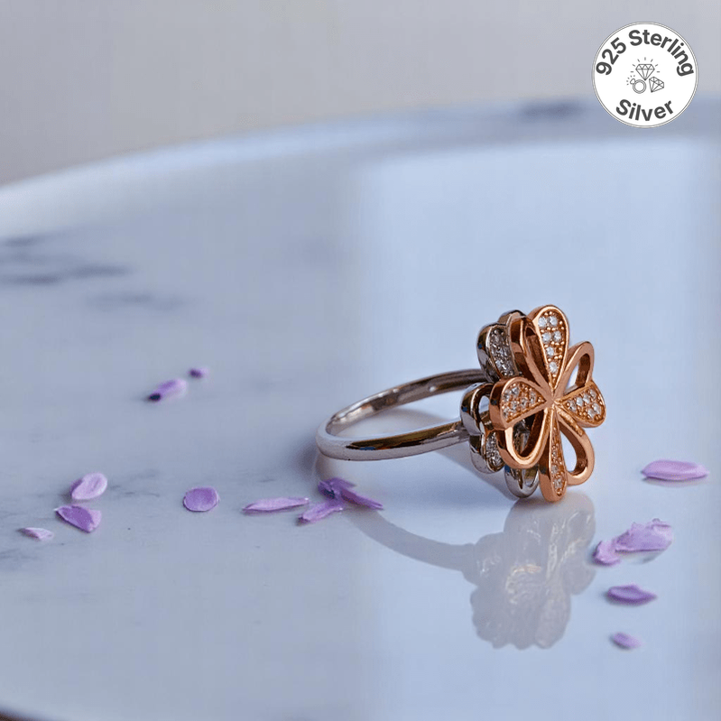 Daisy Dream Ring | 925 Silver & Rose Gold plating - For Women | Includes: Ring