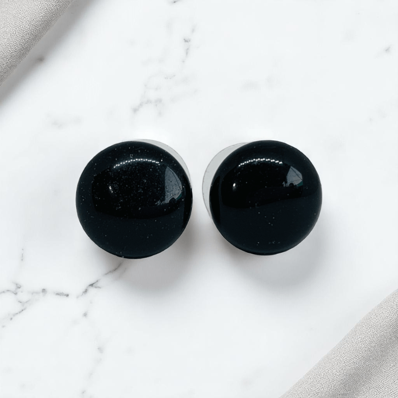 Midnight Guard Earrings | Obsidian Stone - For Women | Includes: Earrings