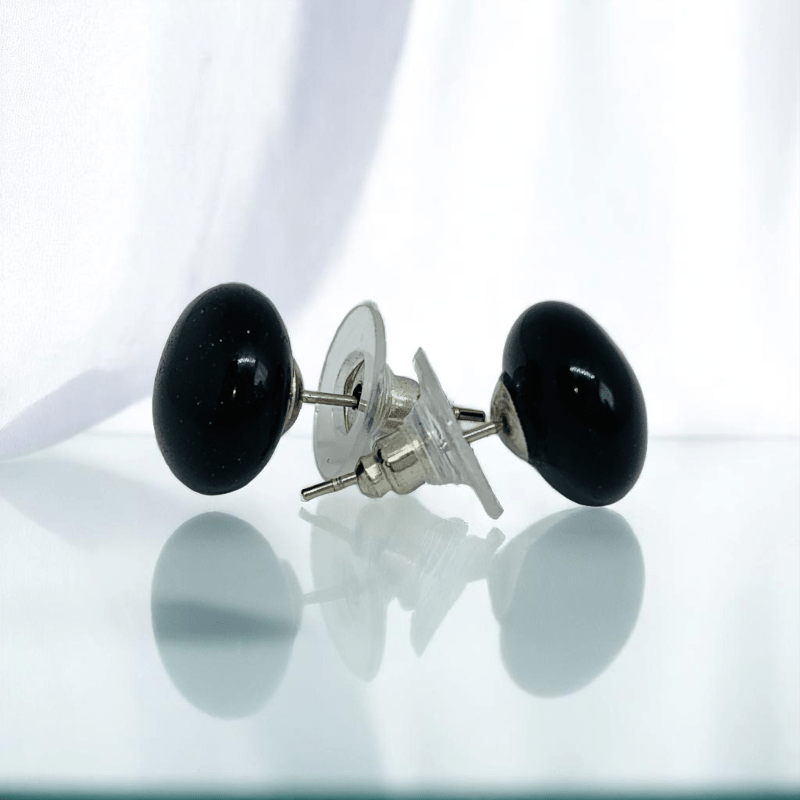 Midnight Guard Earrings | Obsidian Stone - For Women | Includes: Earrings