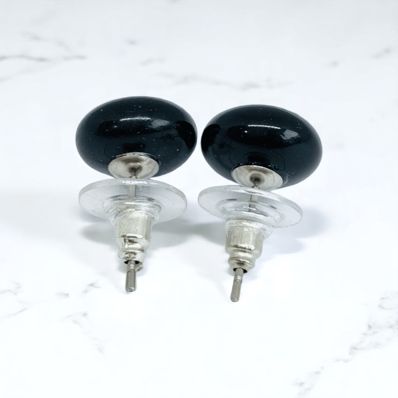 Midnight Guard Earrings | Obsidian Stone - For Women | Includes: Earrings