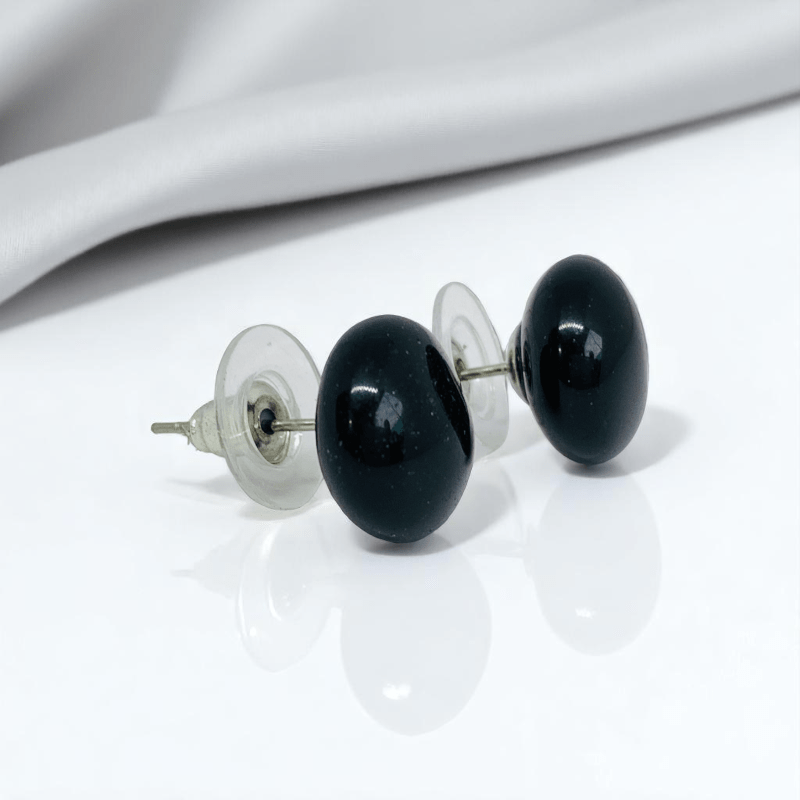 Midnight Guard Earrings | Obsidian Stone - For Women | Includes: Earrings