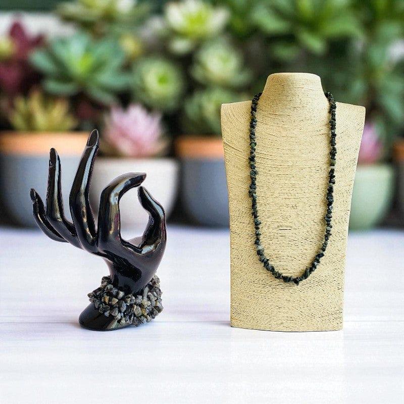 Snowflake Necklace | Snowflake Obsidian Stone – For All | Includes: Necklace