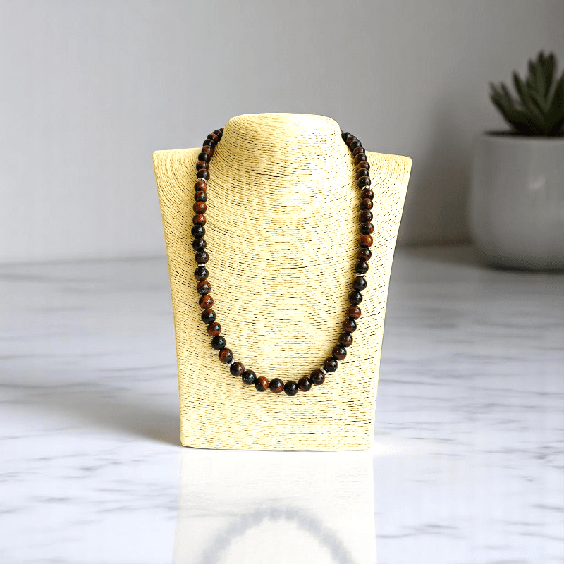 Grounded Flame Necklace | Red Tiger Eye Stone - For All | Includes: Necklace