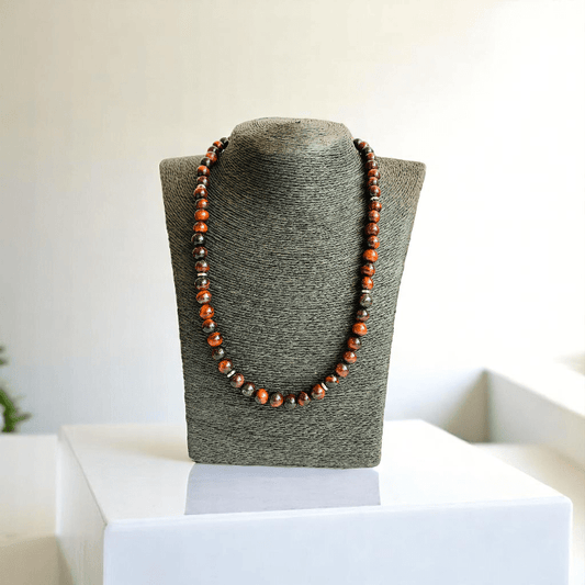 Grounded Flame Necklace | Red Tiger Eye Stone - For All | Includes: Necklace