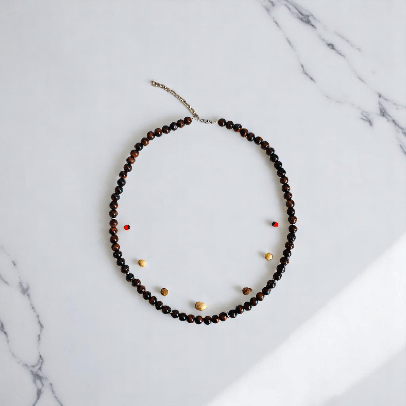 Grounded Flame Necklace | Red Tiger Eye Stone - For All | Includes: Necklace