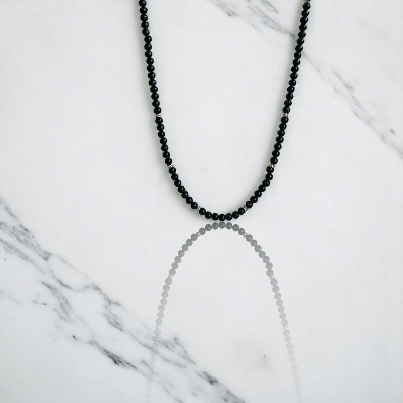 Enchanted Scales Necklace | Black Obsidian Stone - For All | Includes: Necklace