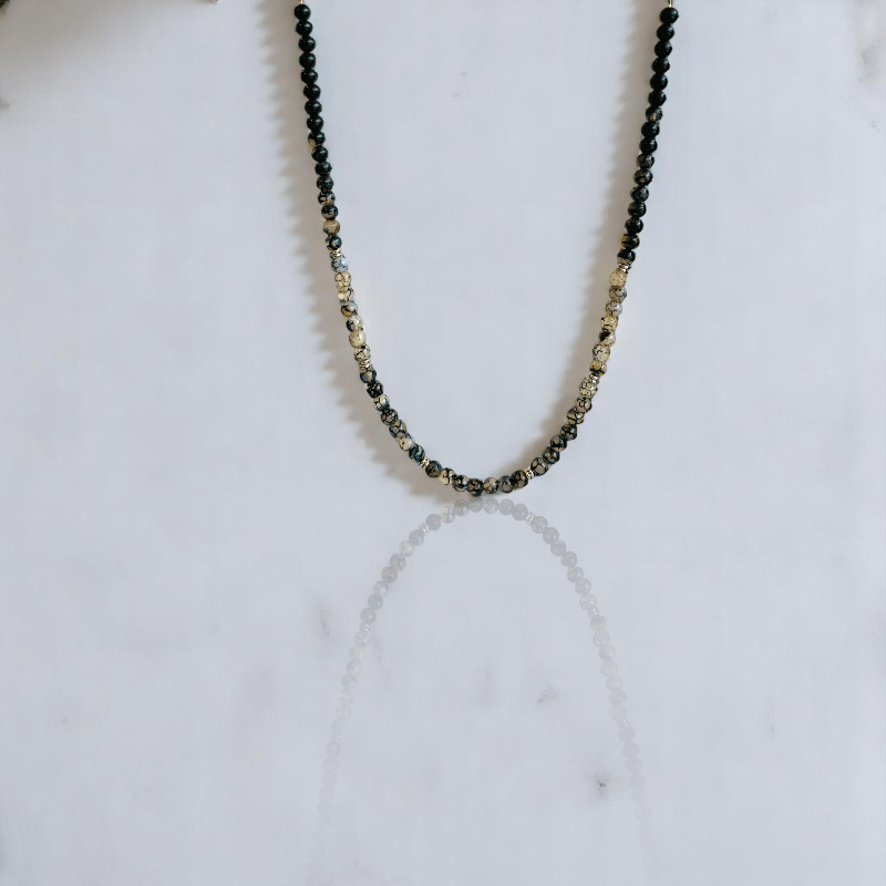 Dragon’s Heart Necklace | Dragon Vein Agate Stone - For All | Includes: Necklace