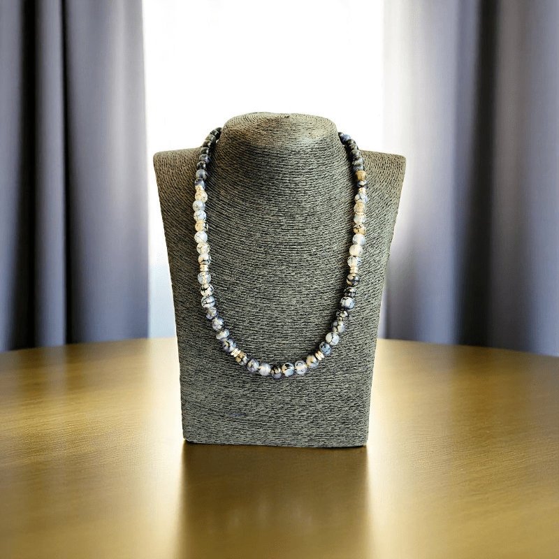 Dragon’s Heart Necklace | Dragon Vein Agate Stone - For All | Includes: Necklace