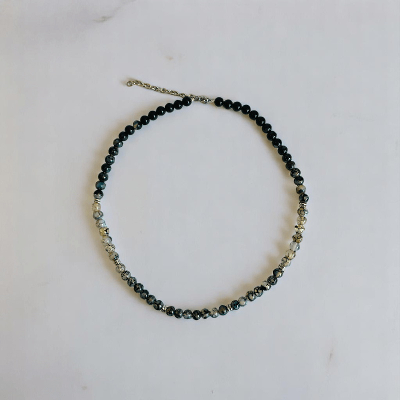 Dragon’s Heart Necklace | Dragon Vein Agate Stone - For All | Includes: Necklace