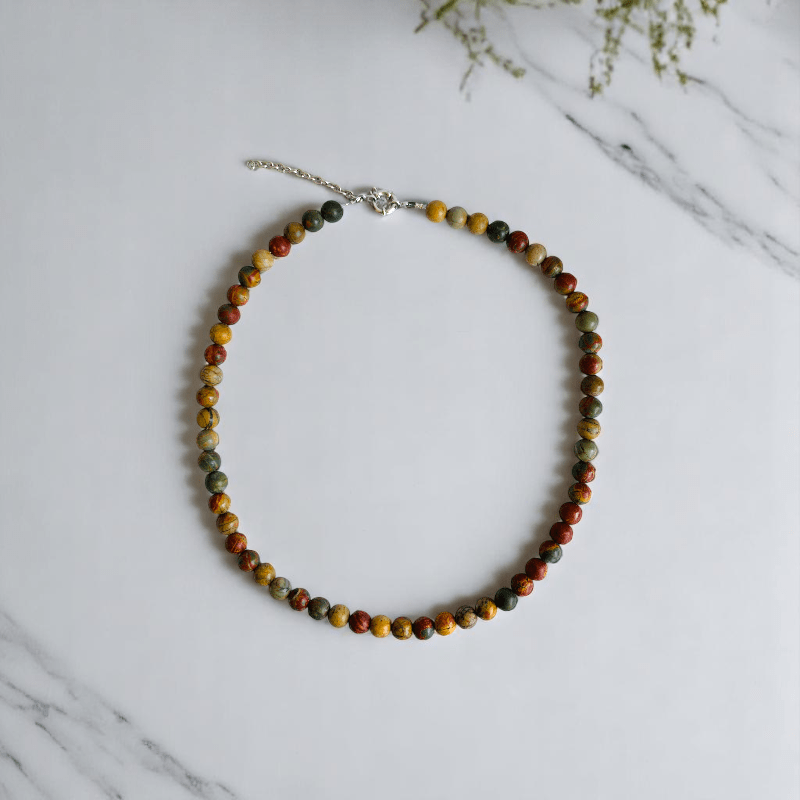 Artisan Earth Necklace | Multi Picasso Stone - For All | Includes: Necklace
