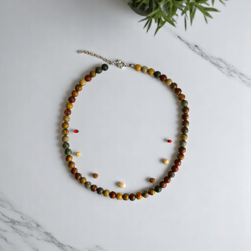 Artisan Earth Necklace | Multi Picasso Stone - For All | Includes: Necklace