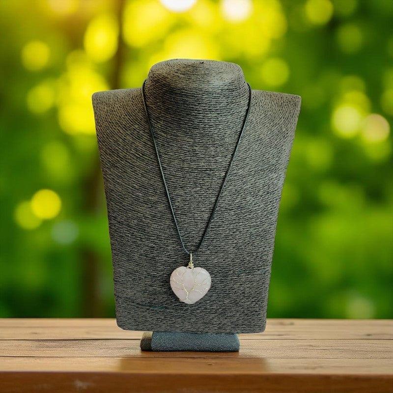 Tree of Life Love Necklace | Rose Quartz - For Women | Includes: Necklace