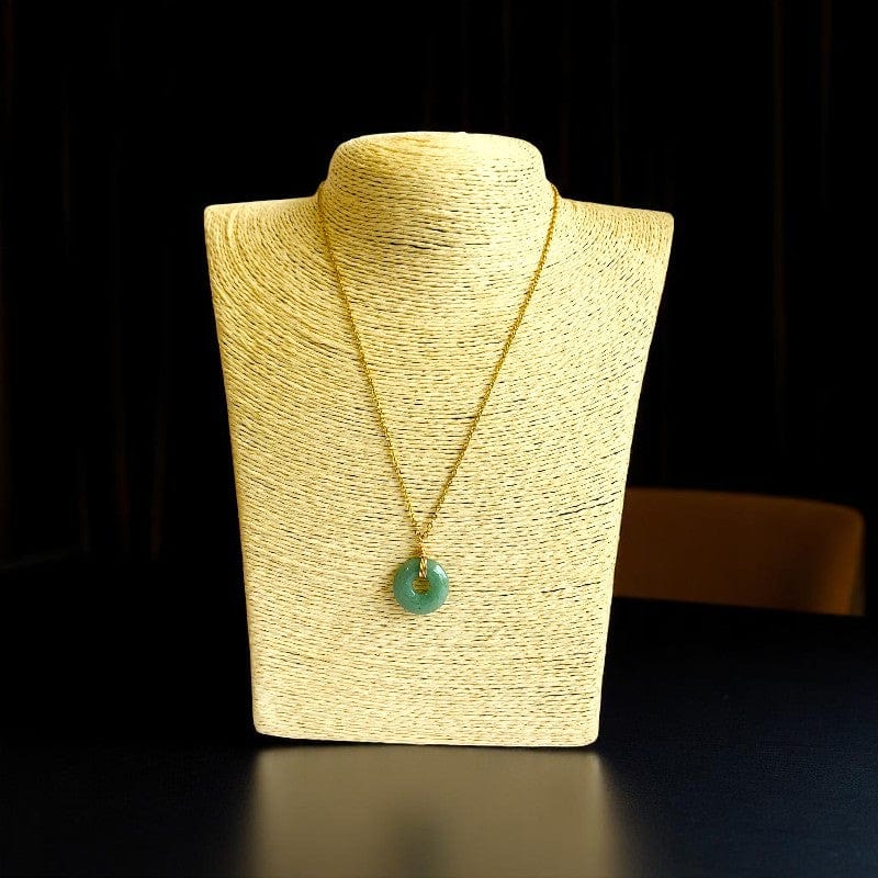 Harmony Donut Pendant Necklace | Green Aventurine - For Women | Includes: Necklace