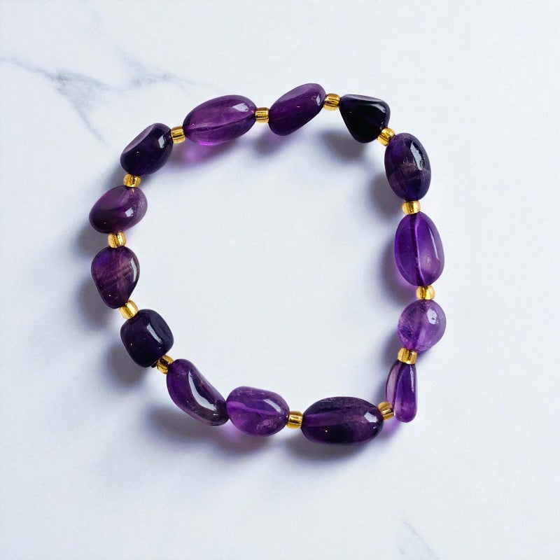 Celestial Calm | Amethyst & Moonstone - For Women | Includes: Bracelets (set of 2)