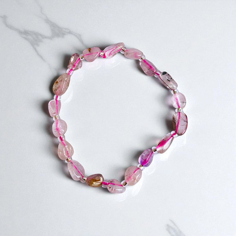 Inner Balance | Rose Quartz & Tiger Eye - For Women | Includes: Bracelets (set of 2)