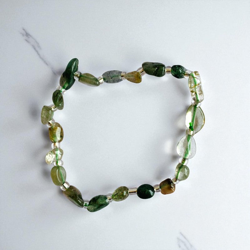 Solar Fusion Set | Sunstone & Moldavite - For Women | Includes: Bracelets (Set of 2)