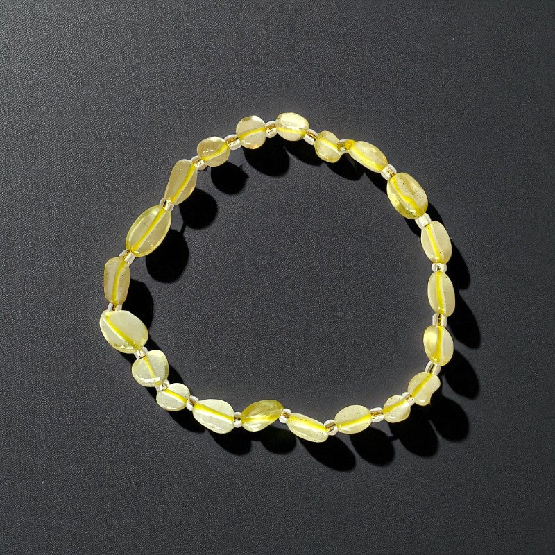 Radiant Harmony | Amethyst & Lemon Quartz - For Women | Includes: Bracelets (Set of 2)