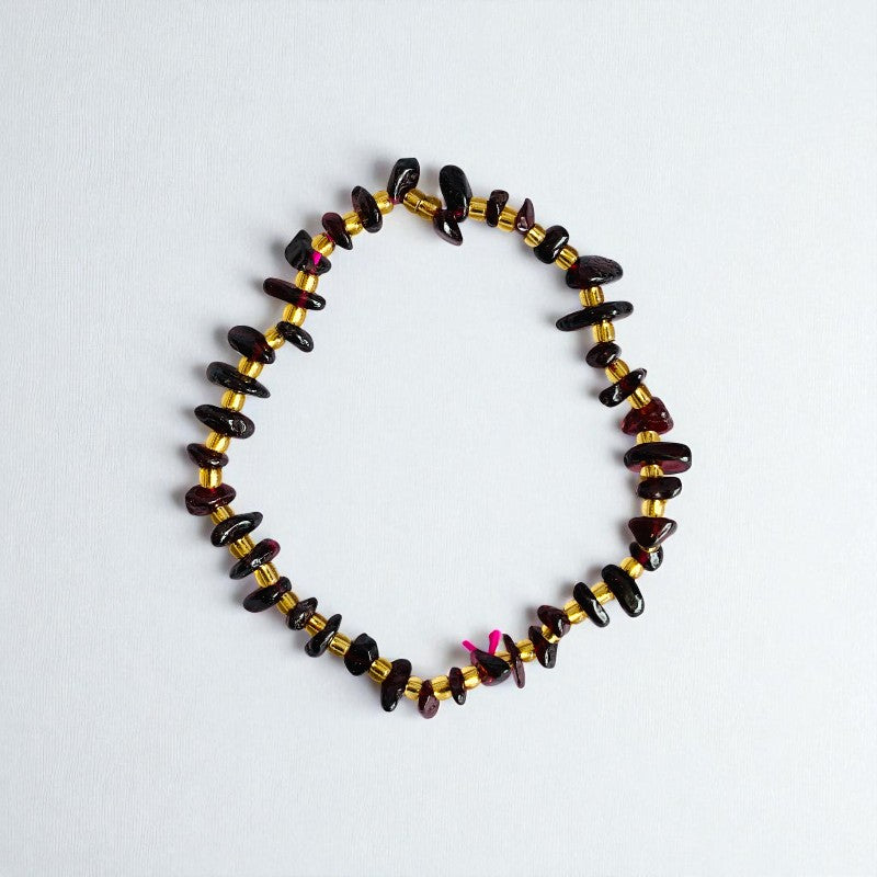 Bold Glow | Garnet & Citrine - For Women | Includes: Bracelets (Set of 2)