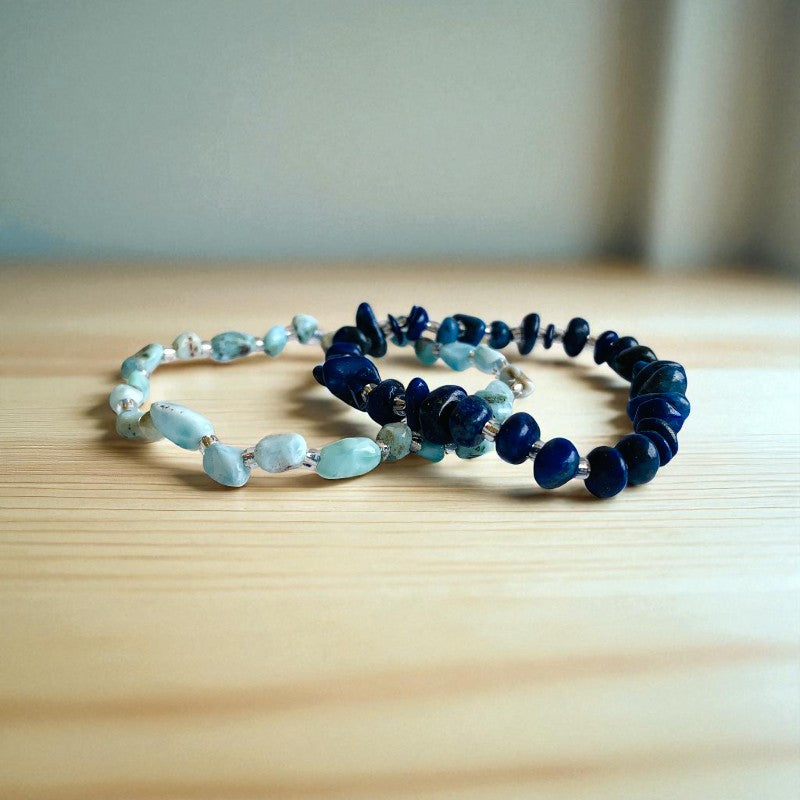 Ocean Serenity | Amazonite & Blue Aventurine - For Women | Includes: Bracelets (set of 2)