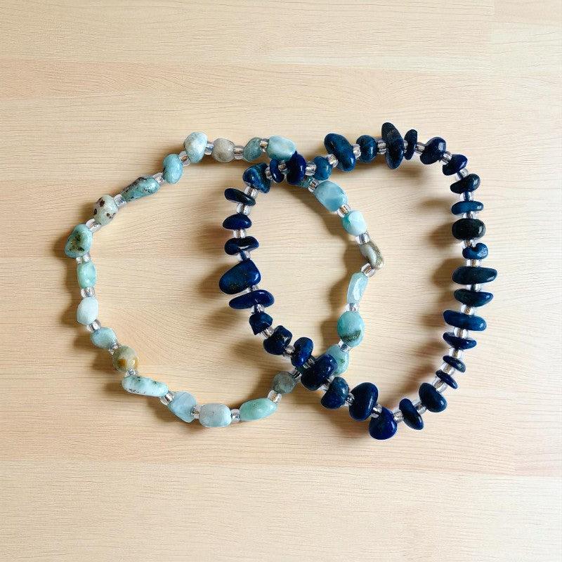 Ocean Serenity | Amazonite & Blue Aventurine - For Women | Includes: Bracelets (set of 2)
