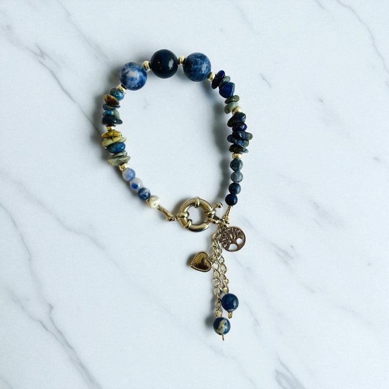 Blue Aura Bracelet | Sodalite Stone - For Women | Includes: Bracelet