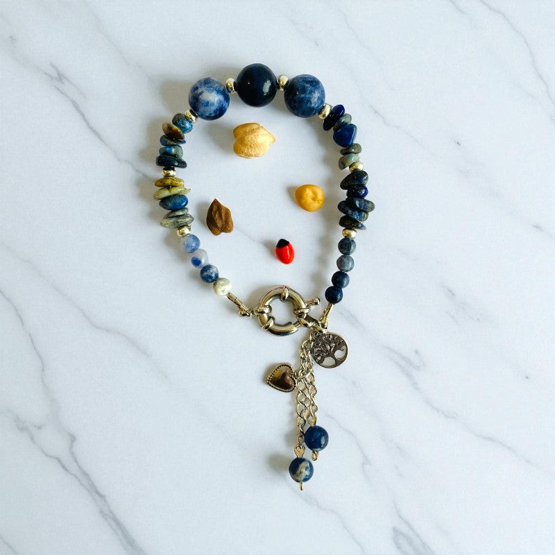 Blue Aura Bracelet | Sodalite Stone - For Women | Includes: Bracelet