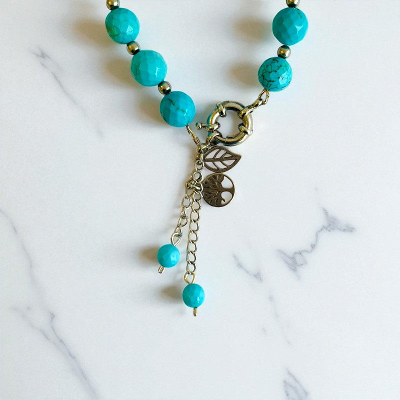 Vibrant Spirit Bracelet | Red Onyx & Turquoise Stone and PVD Plated - For Women | Includes: Bracelet