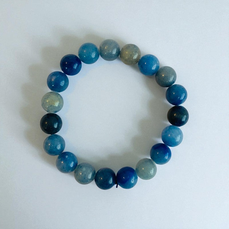 TwinVibe Bracelets | Yellow Calcite,Blue Aventurine Stones β For Women | Includes: Bracelet ( Set of 2)