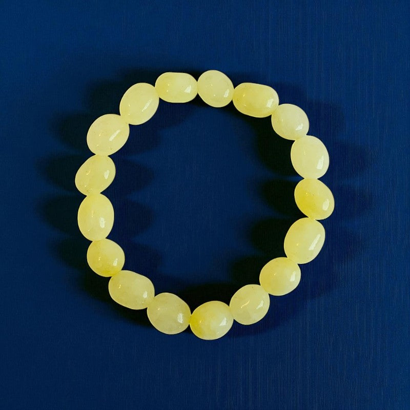 TwinVibe Bracelets | Yellow Calcite,Blue Aventurine Stones β For Women | Includes: Bracelet ( Set of 2)