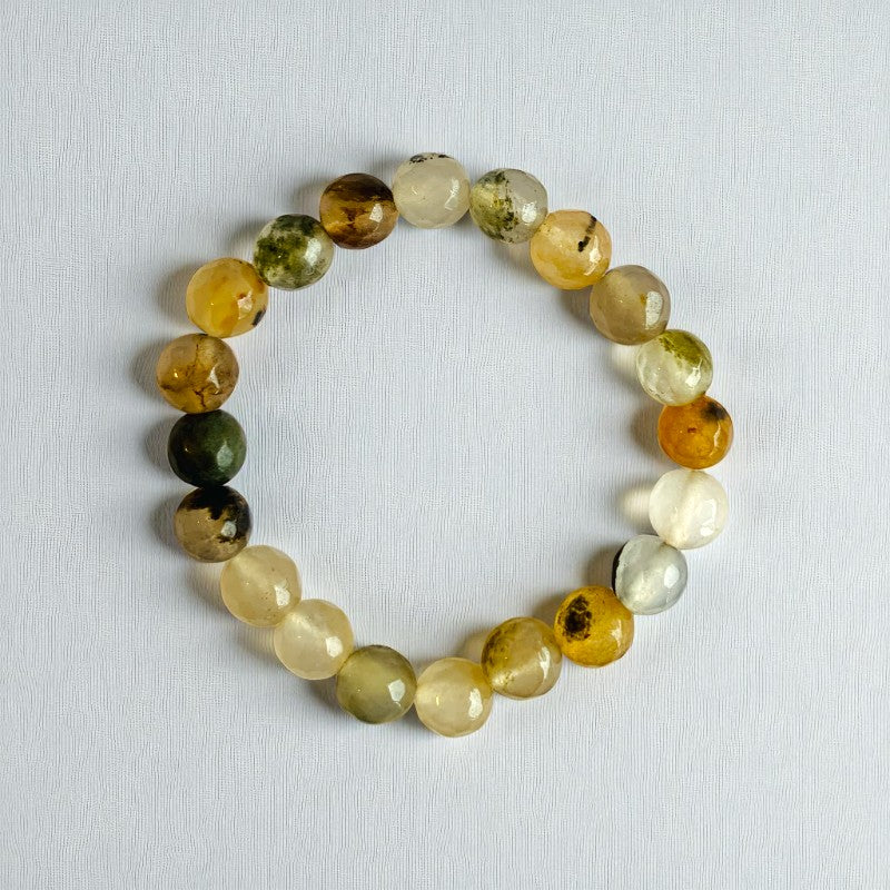 Power Duo Bracelets | Tiger Eye & Yellow Opal Stones β For Women | Includes: Bracelet (Set of 2)